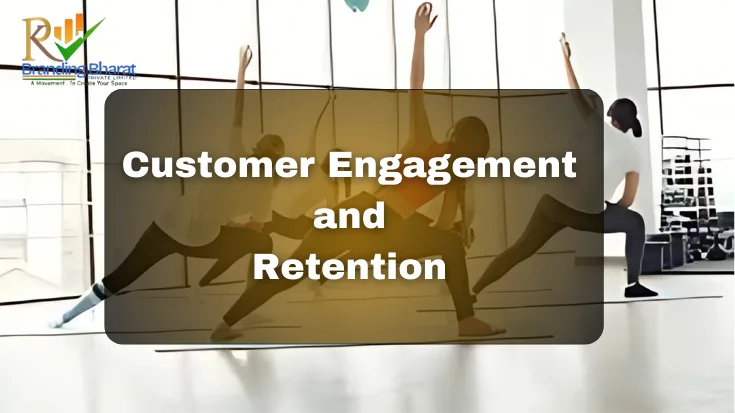 Fitness coach engaging with gym members through loyalty programs and email updates